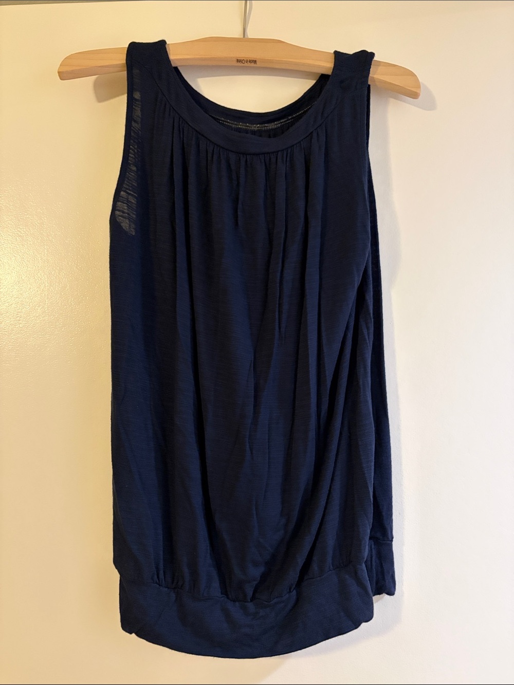 LOFT Navy Blouson Tank Top